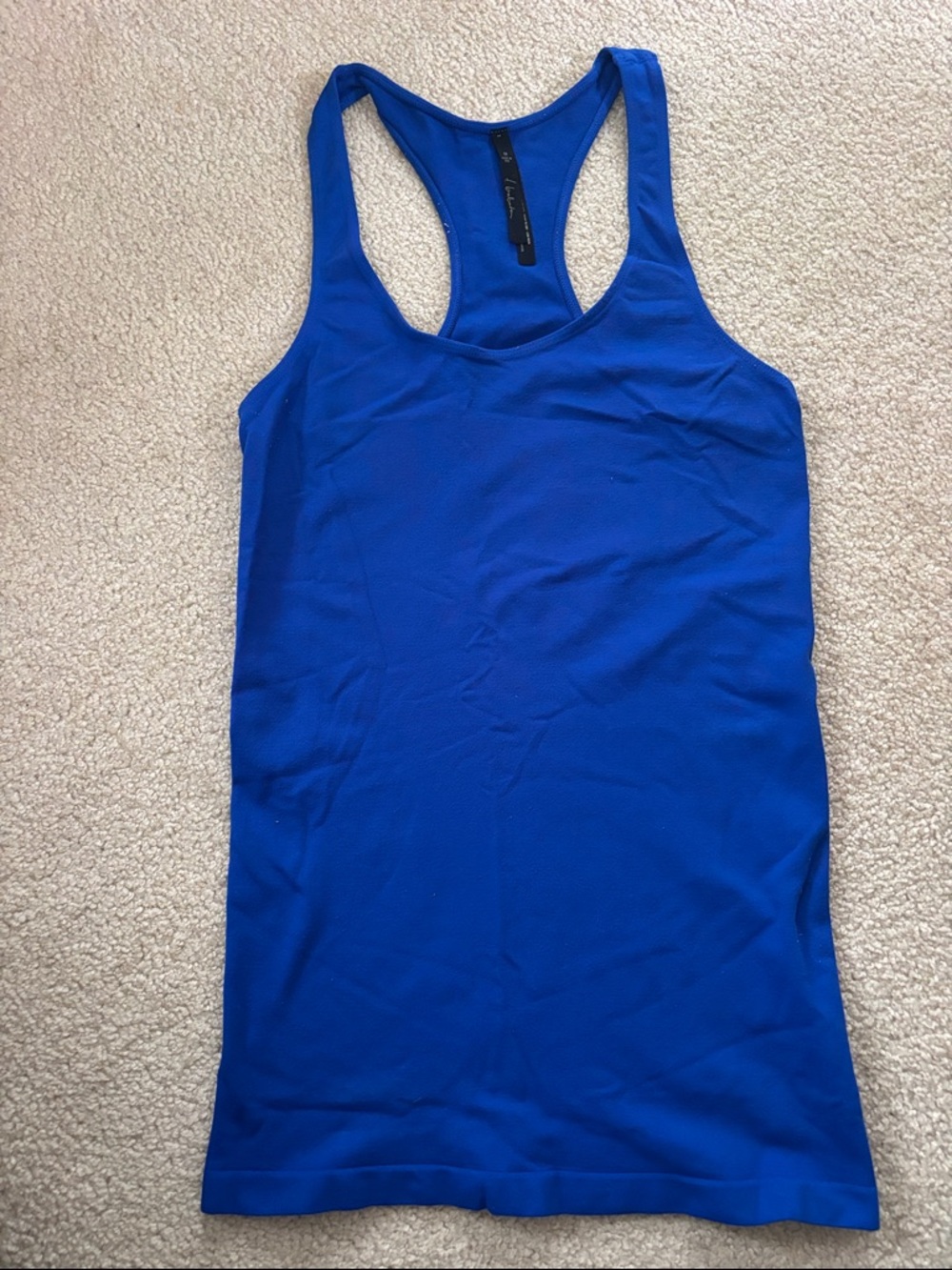 Aritzia Cobalt Blue Racerback Tank